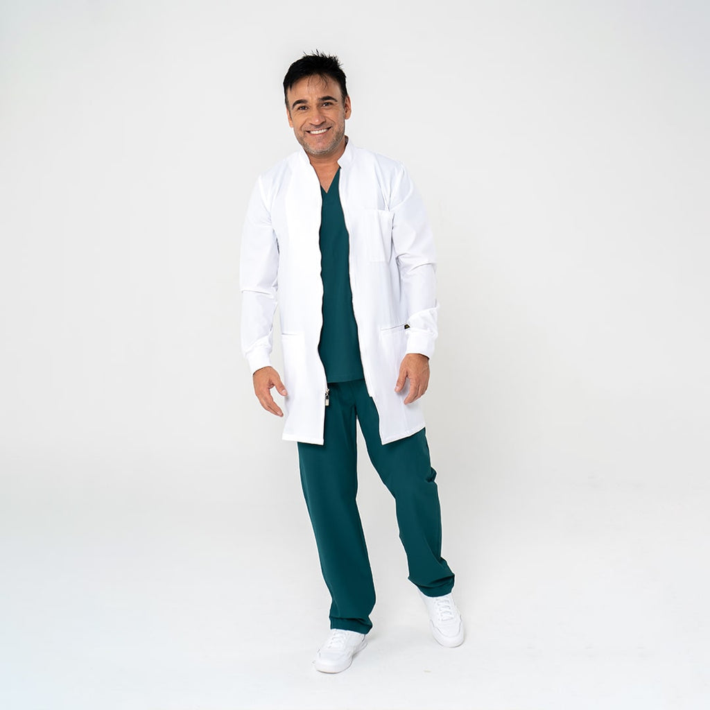 CUORE Bata Hombre Antifluidos Blanco | SMOu