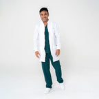 CUORE Bata Hombre Antifluidos Blanco | SMOu