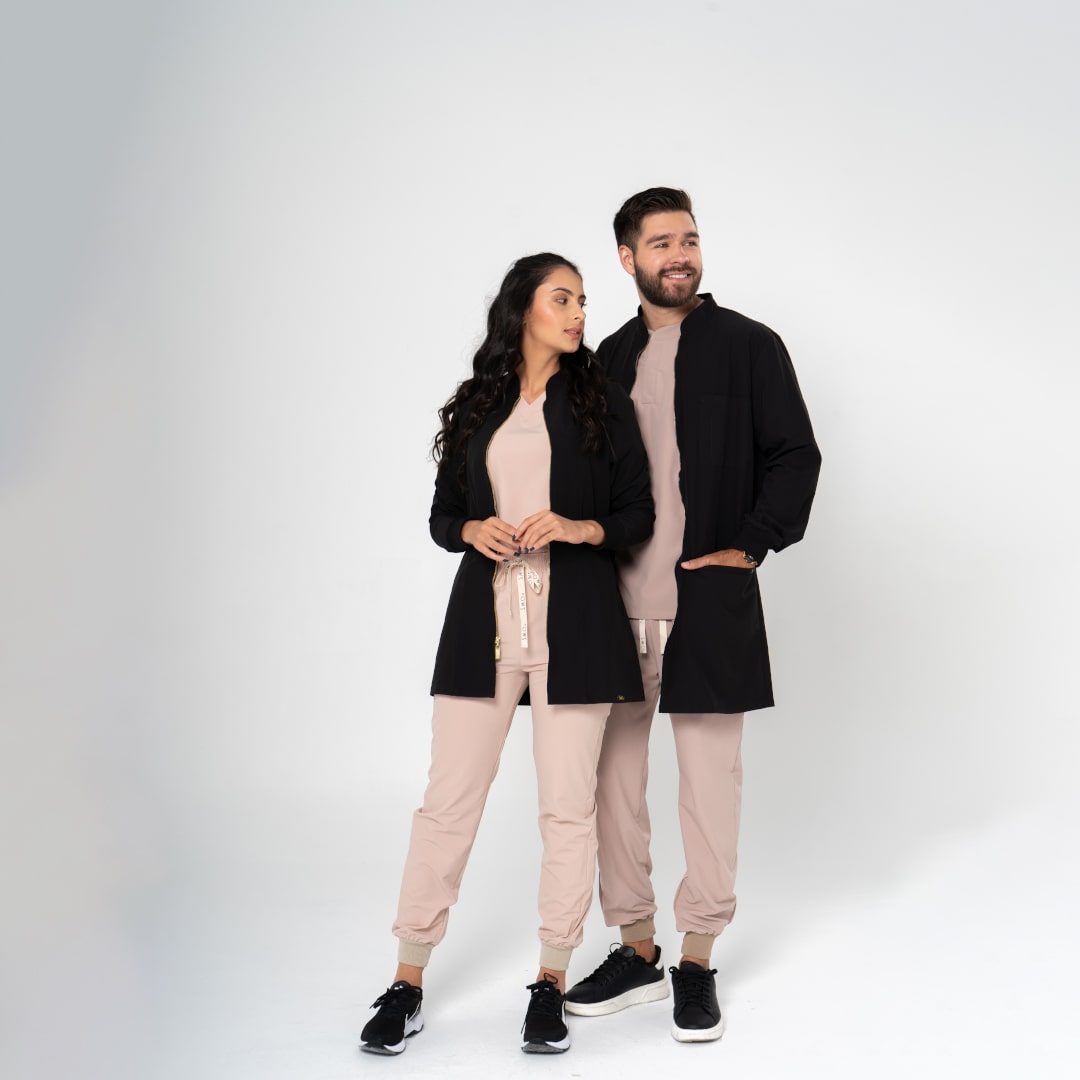 CUORE Bata Hombre Antifluidos Negro | SMOu
